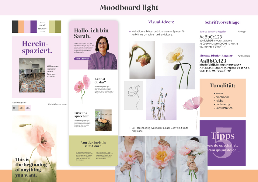 Ein Moodboard-Beispiel von Reutergrafik