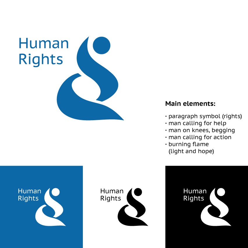Logoentwurf für Menschenrechte